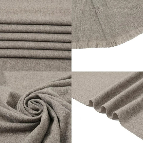 Swat Pany Scarf For Women Winter Pashmina Shawls For Women Wedding Shawls-Coffee - Picture 7 of 7